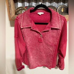 Pink cropped sweatshirt